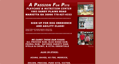 Desktop Screenshot of apassionforpetsplaycare.com